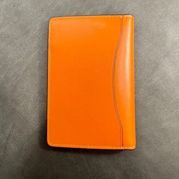 Coach Leather Wallet Pocket Organizer Orange NWT - Picture 4 of 5